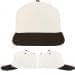 USA Made White-Black Low Crown 5 Panel Cap