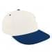 White Low Crown 5 Panel-Navy Visor, Eyelets