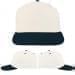 USA Made White-Navy Low Crown 5 Panel Cap