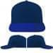 USA Made Navy-Royal Blue Low Crown 5 Panel Cap