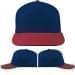 USA Made Navy-Red Low Crown 5 Panel Cap