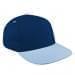 Navy Low Crown 5 Panel-Light Blue Visor, Eyelets