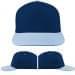 USA Made Navy-Light Blue Low Crown 5 Panel Cap
