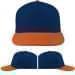 USA Made Navy-Orange Low Crown 5 Panel Cap