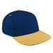 Navy Low Crown 5 Panel-Athletic Gold Visor, Eyelets