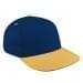 Navy Low Crown 5 Panel-Athletic Gold Visor, Eyelets