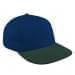 Navy Low Crown 5 Panel-Hunter Green Visor, Eyelets