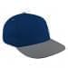 Navy Low Crown 5 Panel-Light Gray Visor, Eyelets
