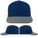 USA Made Navy-Light Gray Low Crown 5 Panel Cap