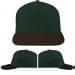 USA Made Hunter Green-Black Low Crown 5 Panel Cap