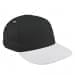 Dark Gray Low Crown 5 Panel-White Visor, Eyelets