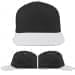 USA Made Dark Gray-White Low Crown 5 Panel Cap