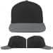 USA Made Dark Gray-Light Gray Low Crown 5 Panel Cap