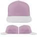 USA Made Pink-White Low Crown 5 Panel Cap