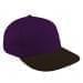 Purple Low Crown 5 Panel-Black Visor, Eyelets