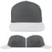 USA Made Light Gray-White Low Crown 5 Panel Cap