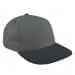 Light Gray Low Crown 5 Panel-Dark Gray Visor, Eyelets