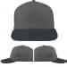 USA Made Light Gray-Dark Gray Low Crown 5 Panel Cap