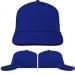 USA Made Royal Blue-Red Low Crown 5 Panel Cap