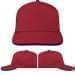 USA Made Red-Royal Blue Low Crown 5 Panel Cap