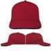 USA Made Red-Navy Low Crown 5 Panel Cap