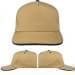 USA Made Khaki-Navy Low Crown 5 Panel Cap