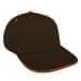 Black Low Crown 5 Panel-Orange Sandwich, Eyelets