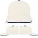 USA Made White-Royal Blue Low Crown 5 Panel Cap