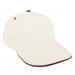 White Low Crown 5 Panel-Red Sandwich, Eyelets