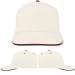 USA Made White-Red Low Crown 5 Panel Cap