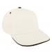 White Low Crown 5 Panel-Black Sandwich, Eyelets