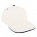 White Low Crown 5 Panel-Navy Sandwich, Eyelets White Low Crown 5 Panel-Navy Sandwich, Eyelets