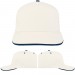 USA Made White-Navy Low Crown 5 Panel Cap USA Made White-Navy Low Crown 5 Panel Cap