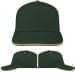 USA Made Hunter Green-Khaki Low Crown 5 Panel Cap