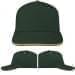 USA Made Hunter Green-Khaki Low Crown 5 Panel Cap