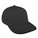Dark Gray Low Crown 5 Panel-Black Sandwich, Eyelets