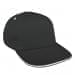 Dark Gray Low Crown 5 Panel-White Sandwich, Eyelets