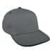 Light Gray Low Crown 5 Panel-Red Sandwich, Eyelets
