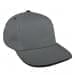 Light Gray Low Crown 5 Panel-Black Sandwich, Eyelets