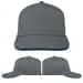 USA Made Light Gray-Navy Low Crown 5 Panel Cap