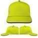 USA Made Safety Green-Black Low Crown 5 Panel Cap