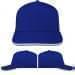 Royal Blue-White Twill Self Strap Skate Hat, Virtual Image
