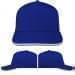 Royal Blue-White Wool Snapback Skate Hat, Virtual Image