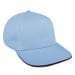 Light Blue-Red Ripstop Leather Skate Hat