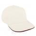 White-Red Ripstop Leather Skate Hat