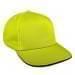Safety Green-Black Twill Slide Buckle Skate Hat