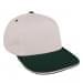 Putty Low Crown 5 Panel-Hunter Green Visor, Eyelets