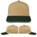 USA Made Khaki-Hunter Green Low Crown 5 Panel Cap