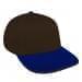 Black Low Crown 5 Panel-Royal Blue Visor, Eyelets