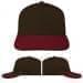 USA Made Black-Red Low Crown 5 Panel Cap